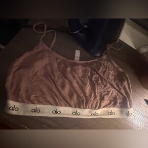 ALO Yoga Women's Blush Bra with Logo Band